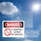 Signmission Flammable Vapors No Smoking Danger Sign, Vinyl Decal, 14in W x 10in L, 2PK OS-2PACK-DS-D-1014-L-1258 - alternate 6
